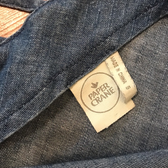 Paper Crane denim tank - Picture 3 of 3